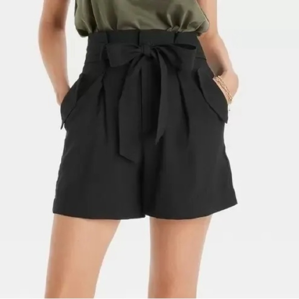 SOLD A New Day Target High-Rise Utility Paperbag Tie Pocket Shorts